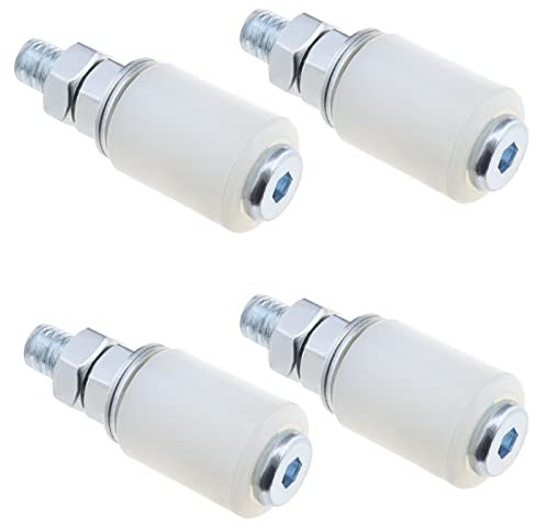 ECSiNG 4 Pezzi Rullo In Nylon Porta Scorrevole A Rullo Porta Scorrevole Del Fienile Guida A Pavimento Accessori Per Porte A Rullo Per Porte Scorrevoli Porte Elettriche Garage 30x40mm