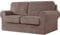 jianyana High Stretch Sofabezug, 1/2/3 sitzerSamt Elastisch Sofa Überwürfe Sofabezug mit Gummizug Einstellband (Taupe,2-Sitzer-5PCS)