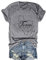 Vintage Texas T-Shirt 1845 Damen Sommer Lustige Lässige Karte Grafik Tees Kurzarm Tops, GRAU, X-Groß