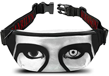 Rocksax Marilyn Manson Marum Bag Red Lips, Mehrfarbig, One Size, Rocksax, Mehrfarbig, Taglia Unica, rocksax
