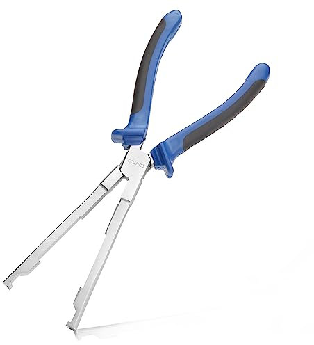 LEONTOOL 22.9 cm Glühkerzenzange, gerade Backe, Glühkerzenverbinder, Zange mit TPR-Griff, Glühkerzen-Steckschlüsselzange, Zange zum Entfernen von Glühkerzen, Werkzeug für Dieselmotoren Reparatur