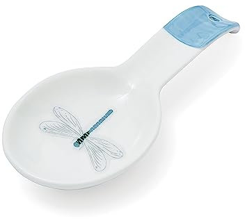 Cooksmart British Designed Large Spoon Rest | Spoon Rests for All Type of Spoons | Kitchen Spoon Rest for All Types of Kitchens - Engish Meadows
