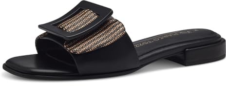 MARCO TOZZI Damen Pantoletten mit Blockabsatz Elegant