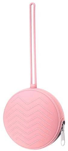 Portaciuccio Scatola in Silicone, Porta Ciuccio per bambini Portatile Senza BPA,Lavabile porta ciuccio (Rosa)