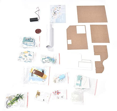 Kit de Maison de Poupée, Kit de Maison de Poupée Portable Facile à Connecter pour d'anniversaire pour Les Enfants de Plus de 14 Ans