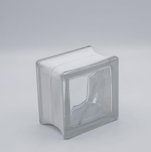 Basic Glasbaustein Wolke klar, 11,5x11,5x8 cm - 8 Stück