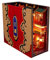 Kit Book Nook - Tang Dynasty Book Nook - Avec lumière LED - Pour bibliothèque, allée, puzzle en bois, bâtiment de serre-livres pour la maison, décoration d'étagère