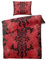 MOBEITI Gothic Bettwäsche 155x200, Schwarz Rot Wendebettwäsche - Deko & Geschenke, Weiche Mikrofaser Bettbezug Set 2teilig, 1 Kissenbezug 80x80, mit Reißverschluss