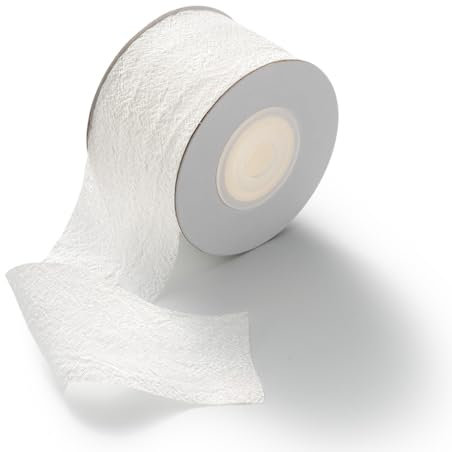 MORSUNBELA Geschenkband Weiss, Schleifenband Weiss 38 mm x 23 m, Weiße Bänder Hochzeit, Geschenkband Breit für Handwerk Party Geschenkverpackung, Blumen, Valentinstag Dekoband