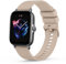Oumida Bracelet Compatible avec Amazfit GTS 2 / Amazfit GTS 2 Mini, 20mm Sport Silicone Souple Bracelet pour Amazfit Bip 3 / Amazfit Bip U Pro, Thé au lait