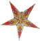 YEPSIO Papierstern-Laterne, Lampenschirm, groß, 60 cm, Stern-Hängedekorationen für Weihnachten, Hochzeit, Heimdekoration, Geburtstagsparty (Glitzer, Gold, Orange, Braun, mehrfarbig)