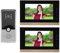 di Videocitofono, Monitor da 7 Pollici Videocitofono con Telecamera, Citofono Bidirezionale per Interni Ed Esterni per Villa, Ufficio Domestico, 1 Telecamera 2 Schermi (argento