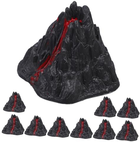 QUMIIRITY Simulierte Vulkan Modell Vulkan Spielzeug Vulkan Spielzeug Ornament Desktop Vulkan Dekoration 10pcs Set Einfach