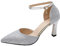 Pumps Glitzer:Adventskalender Beauty,Pumps Glitzer Glitzer Latein Festliche Ballschuhe Pumps Silber Elegant Ballerina Tanzschuhe Glitzerschuhe Pailletten Jazz Pumps Schuhe