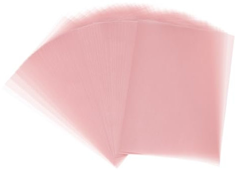 PATIKIL 30 Blätter Pergamentpapier 4x6, Pergamentpapier bedruckbar Transparentpapier 100GSM für Einladungsdruck, Rosa