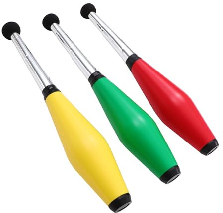 TOYANDONA 3stücke Teiliges Jonglier Mädchen Jonglierkeulen Verschleißfestem Material Für Outdoor-aktivitäten Und Festivals Farben Zufällig Gemischt