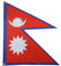 AZ FLAG Nepal-Flagge, 150 x 90 cm, mit 4 Ösen, nepalesischer Pavillon für Balkon oder Wand