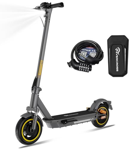 EVERCROSS Elektroroller mit Straßenzulassung (ABE), Faltbarer E Scooter für Erwachsene - mit APP, 500W Motor, 80KM Reichweite, Max.20 km/h, 10 Vakuumreifen, Duales Brems, Max Belastung 120KG