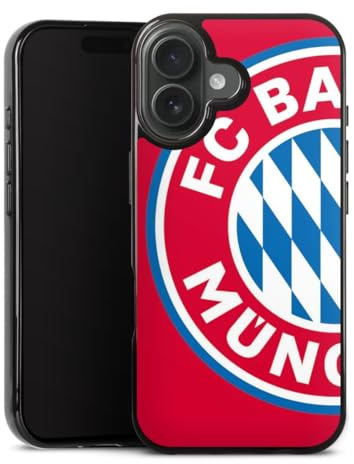 Silikon Hülle kompatibel mit Apple iPhone 17 Case schwarz Handyhülle FC Bayern München Offizielles Lizenzprodukt FCB