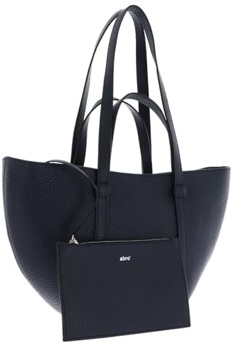 Abro Schultertasche Leather Tekla Shopper Cosmo Navy dunkelblau