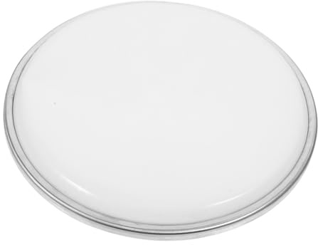 Doppellagiges Halbtransparentes Schlagzeugfell für Snare Drum Weiß | Polyester Film, Leichtes Design, Rundes Ersatzteil, Passend für Jazz und Percussion Drums