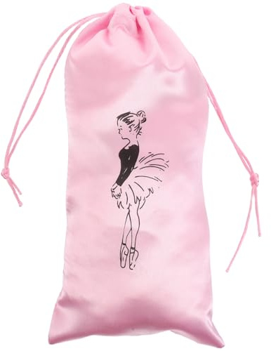Borsa per Scarpette Danza Rosa in Poliestere, Sacchetto Organizzatore | Porta Scarpe da Viaggio, Custodia Scarpe per Armadio, Borsa per Scarpe da Ballo