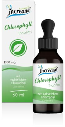Liposomiale clorofilla goccia ad alto dosaggio – (30.000 mg di clorofilla per confezione) 1000 mg per dose giornaliera – Olio MCT – Alta biodisponibilità