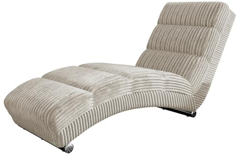 Mirjan24 Relaxliege Holiday Cord Bis Loungesessel Liegesessel Polstersessel Farbauswahl Relaxsessel Modern Wohnmöbel (Ambience 04)