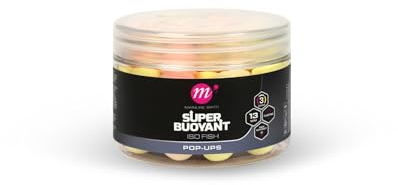 Mainline ISO Fish Super Buoyant Pop-Ups 13mm | Pink Yellow White Mix | Carp Fishing High Buoyancy Hookbaits | Perfect for Multi Rig or Spinner Rigs and Heavy Presentations Like Chod or Hinge Rigs