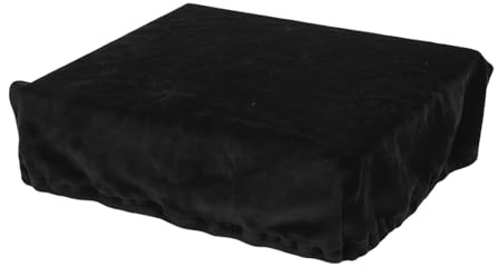 Yctze Stereo Turntable Dust Cover, Soft Velvet Protective Cover, Washable Durable Dust for AT AT BT Turntables, Anti & Scratch (Black)