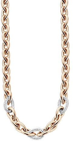 Orphelia Damen-Collier Fantasie teilvergoldet Zirkonia transparent Rundschliff 46 cm-ZK-7161