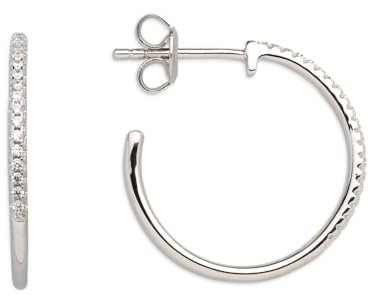 XENOX Ohrringe XS3524 Damen Creolen Sterling-Silber 925 Silber Weiß Zirkonia