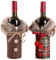 De feuilles 2 Piece Christmas Red Wine Bottle Bag Cover XmasTable Dinner Decoration (2pcs Multicolor)