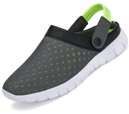 SAGUARO Femmes Hommes Sabots Mules Respirant Chaussures de Jardin Chaussons de Plage Sport Pantoufles D'Été Vert 38