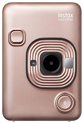 Fujifilm instax mini LiPlay Blush Gold - Fotocamera Ibrida Istantanea e Digitale, Registra 10” di Audio sulla Foto con la Funzione “Sound”, Remote Shooting e Bluetooth, Foto formato 62 x 46 mm