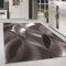 HomebyHome Teppich Wohnzimmer 80x300 cm Läufer Flurteppich Küche Braun Moderne Abstrakt Design - Esszimmer und Schlafzimmer Teppich Kurzflor Teppich Extra Weich Pflegeleicht - Carpet Living Room