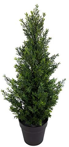 Seidenblumen Roß Zeder/Konifere Natura 60cm LA künstliche Pflanzen Baum Kunstpflanzen Kunstbaum Thuja Zypresse