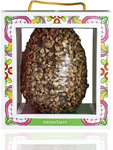 Oeuf de Pâques Artisanal au Chocolat Lait et aux Noisettes de Avellino | Boîte-Cadeau | 300 g