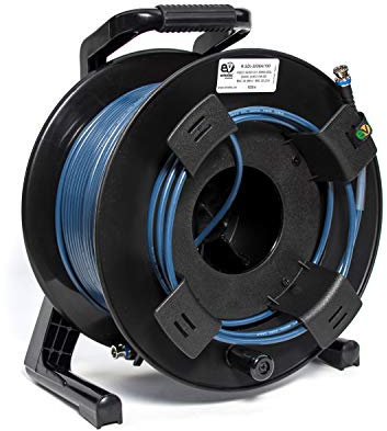 Emelec VíasCom R-SDI-3006A/120 – 120 m 3G-SDI Videokabel (0,8/3,75/6,0) montiert auf Kabelkanal mit BNC 3G-SDI – einreihiger Leiter – Blau – Flexibles PVC