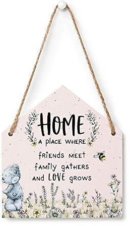 Me to You Tatty Teddy Decorative Wall Plaque 'Love Grows' 8 x 10cm - Official Collection