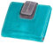 MIKA 42185 - Damengeldbörse aus Echt Leder, Portemonnaie im Hochformat, Geldbeutel mit 3 Kartenfächer, 2 Einschubfächer, Scheinfach und Münzfach, Brieftasche in türkis/grau, ca. 9 x 10 x 2 cm