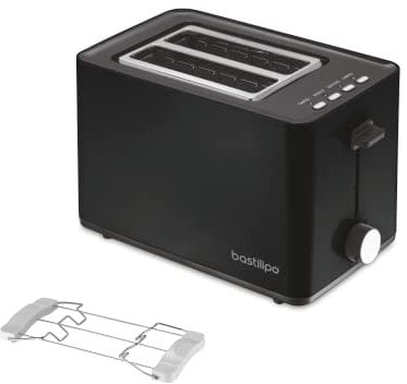 Bastilipo DN-850 2-Scheiben-Toaster, 850 W, Schwarz