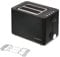 Bastilipo - Tostador negro de 2 rebanadas para pan, 850W, color negro, modelo DN-850