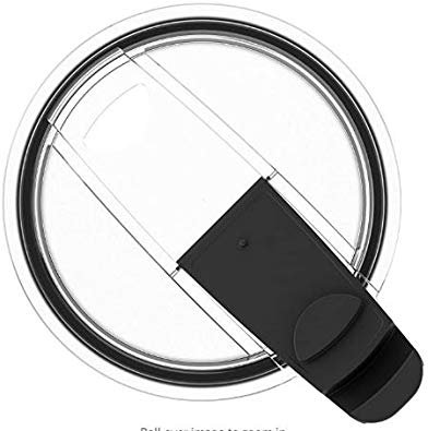 Greens Steel 40oz Tumbler Lid for Beast Tumbler & More Flip Lid (40oz, Black)