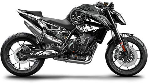 ARider Dekor für KTM 790 Duke 2018-2020 Smiley Orange (Weiß)