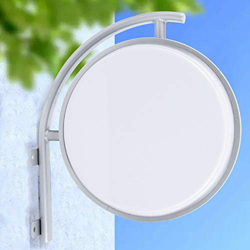 Boîte lumineuse LED ronde double face - Panneau lumineux publicitaire pour restaurants, buanderies, magasins et entreprises qui veulent améliorer votre visibilité visuelle.