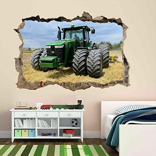 Moderner Traktor-Wand-Kunst-Aufkleber, Wandtattoo, Poster, Bauernhof, Bauernhaus, Kinderzimmer, BZ40