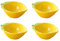 Mozacona Lot de 4 assiettes à apéritif en céramique en forme de citron