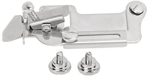 Nähmaschinenbinder, Schräg Binder Edelstahl Multifunktions Anti Crimp Näh Crimper, Rollsaum Nähfuß-Kit Dickenverstellung, Verstellbar kompatibles Schräglineal verstellbare Rüschennahtführung