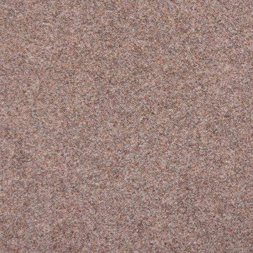 Nadelvlies Teppichboden als Fliesen in 50x50 cm Schatex Teppichfliesen selbstliegend in Beige Nadelfilz Teppich Fliesen ideal für Messe und Büro (1 Fliesen, Beige)